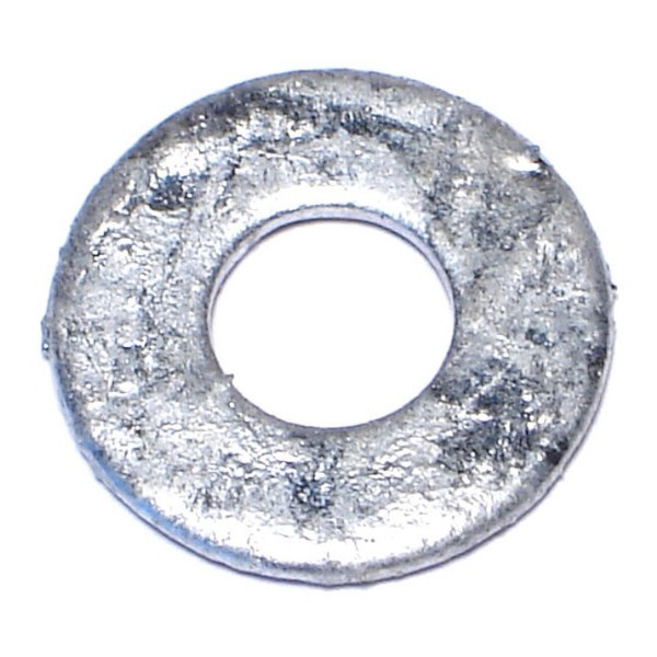 Midwest Fastener Flat Washer, Fits Bolt Size 1/4" , Steel Galvanized Finish, 100 PK 09140